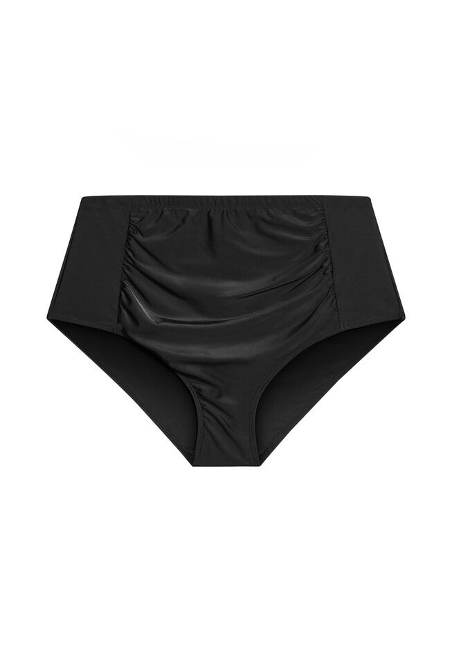 Hi Waist Swim Brief, BLACK, alternate image number 3