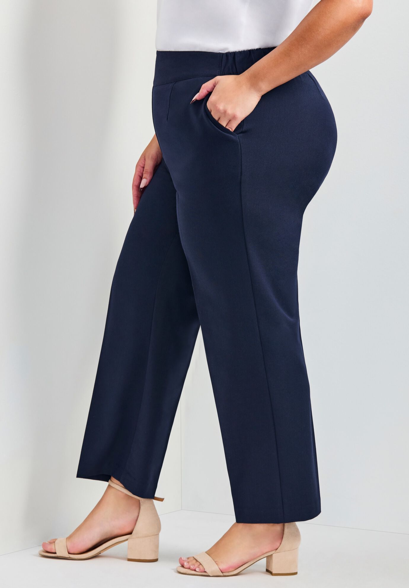 Cool Hand Pull On Pant, NAVY, alternate image number 3
