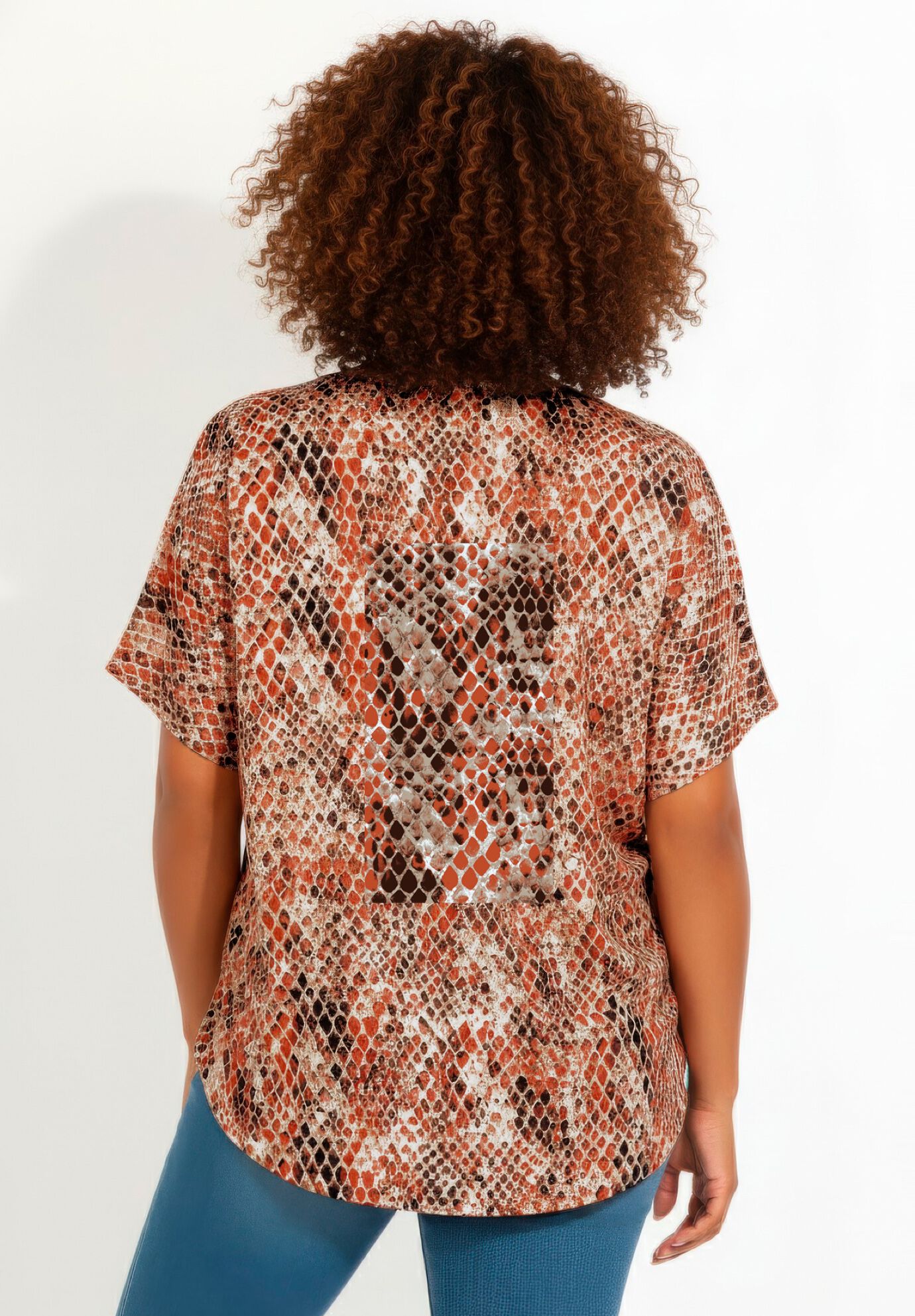 Capelette Tunic, NEUTRAL REPTILE, on-hover image number 1