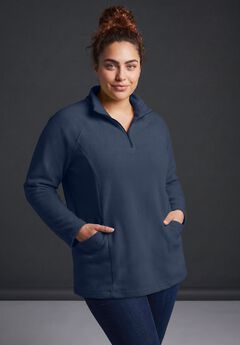 Plus Size Quarter-Zip Pullovers