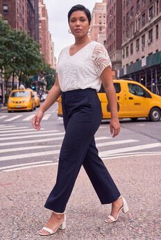 Plus Size White Eyelet Tops