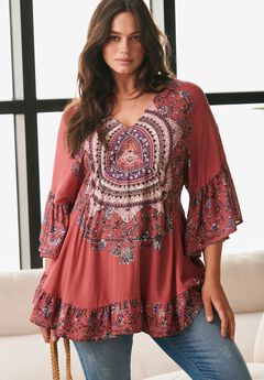 Plus Size Boho Tunics