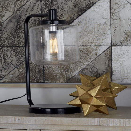 Black Metal Traditional Table Lamp, , alternate image number null