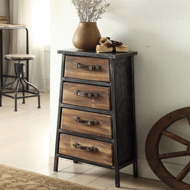 4 Drawer Chest, BLACK GRAY, hi-res image number null