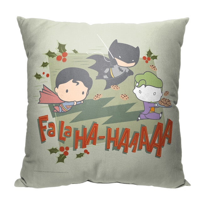 Wb Dc Justice League Fa La Ha Printed Throw Pillow, O, hi-res image number null