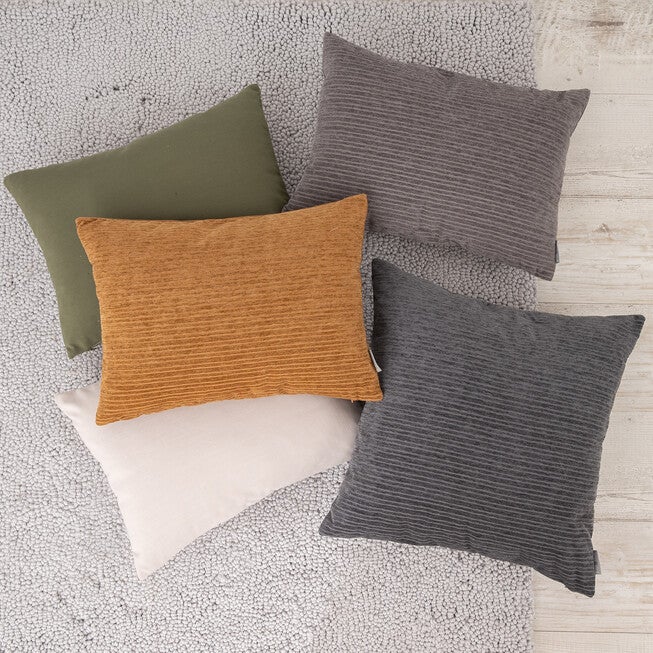 Opulence Chenille Stripes Square Pillow, , alternate image number null