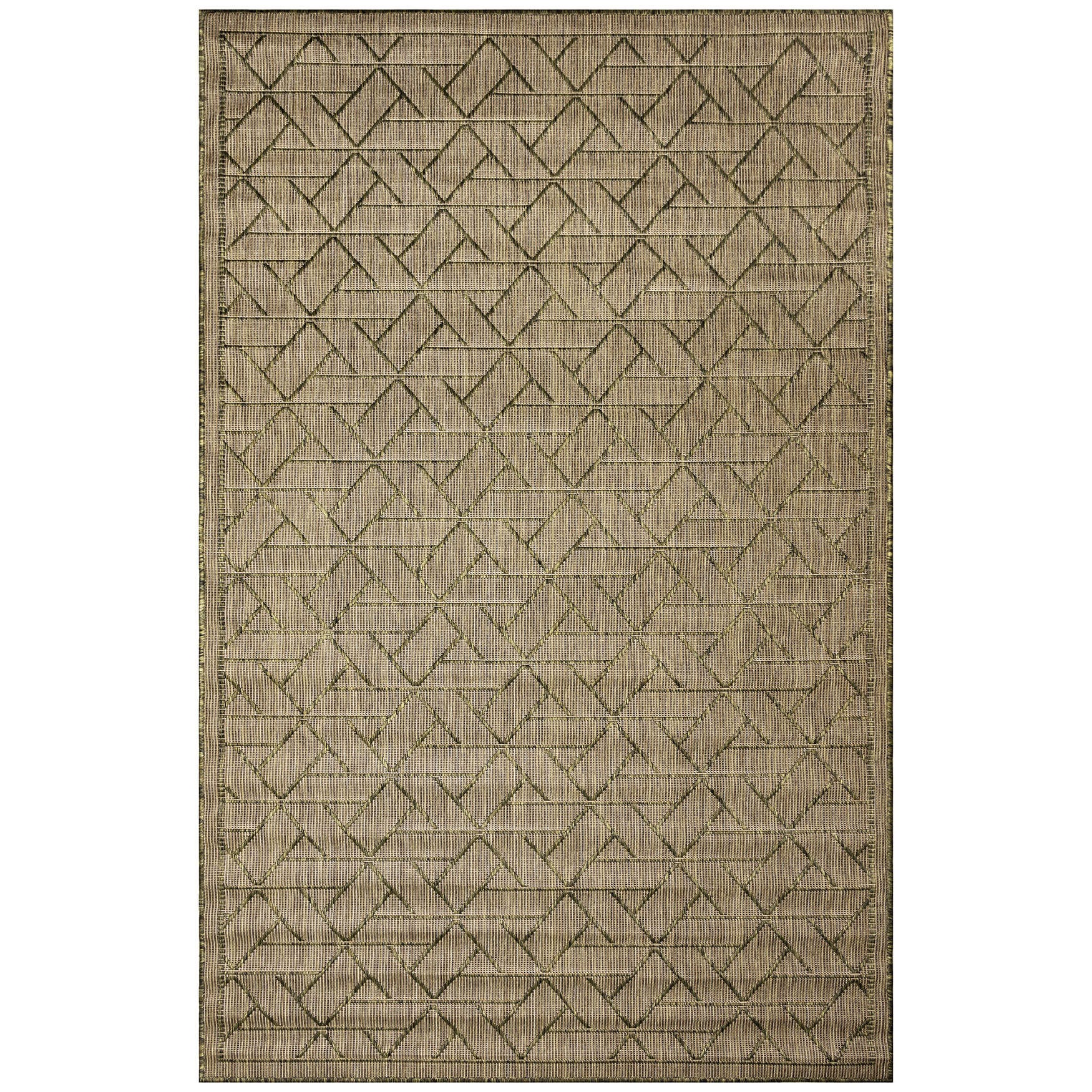 Carmel Pyramid Indoor/Outdoor Area Rug Aqua, GREEN, hi-res image number 0