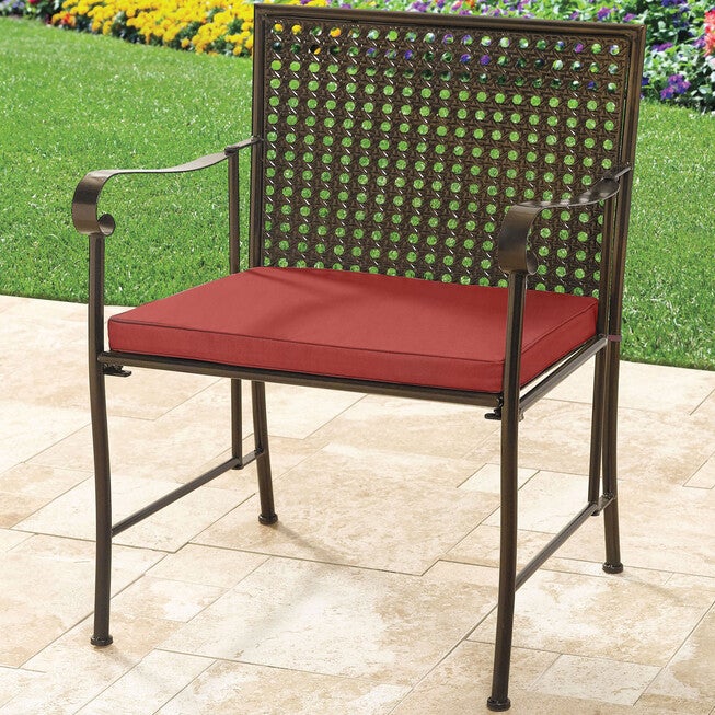 400 lbs. Weight Capacity Folding Chair with Cushion, GERANIUM, hi-res image number 0