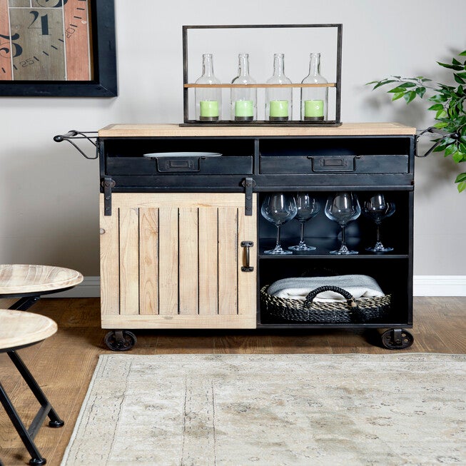 Black Industrial Metal Wine Storage, 34 x 41, , alternate image number 15