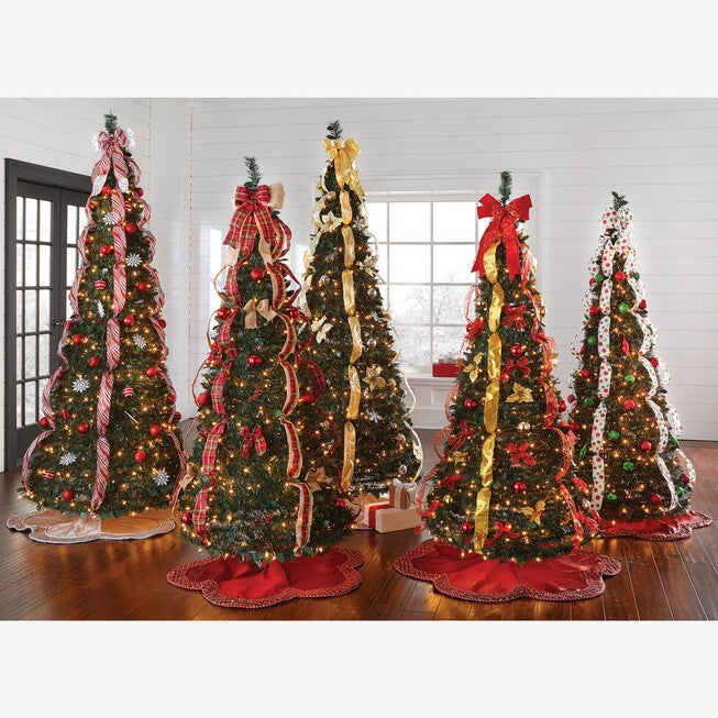 Scallop Edge Border Christmas Tree Skirt, , alternate image number null