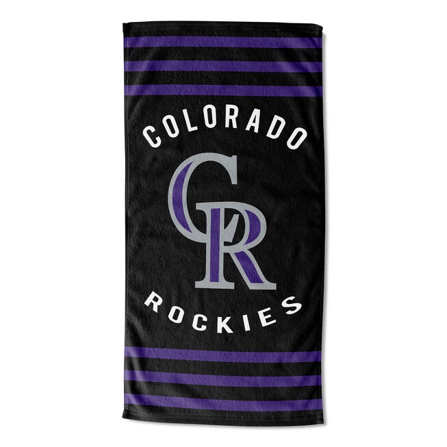 Rockies Stripes Beach Towel, MULTI, hi-res image number 0