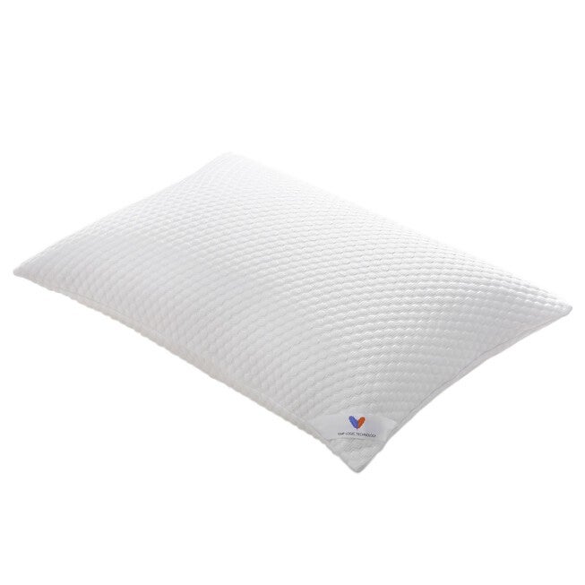 Cooling Knit Bed Pillow with Nano Feather Fill and Removable Cover, , on-hover image number null