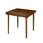 Scalloped Edge Wood Folding Card Table, CHERRY, hi-res image number null