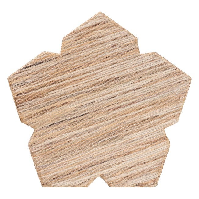 Janeth Bohemian Woven Grasscloth End Table, NATURAL, alternate image number null