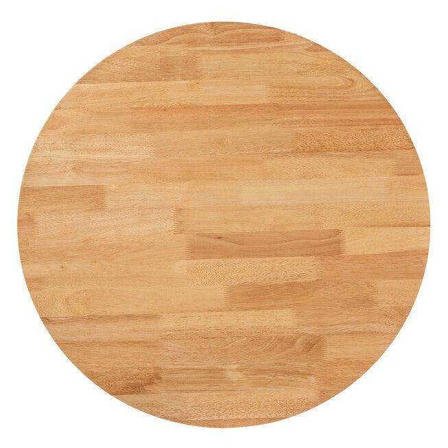 Kenji Modern Natural Brown Finished Wood 34-Inch-Wide Round Wood Dining Table, , alternate image number null