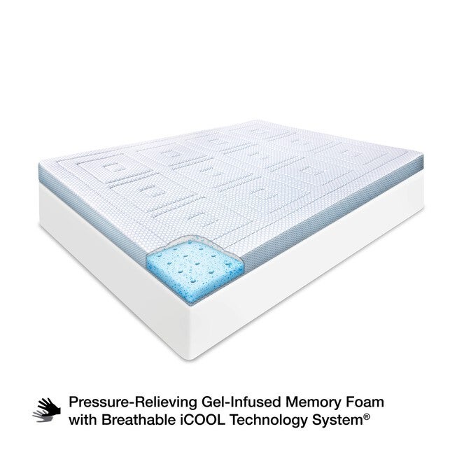 SensorPEDIC SensorCOOL 3-Inch Gel-Infused Memory Foam Mattress Topper, , alternate image number 8