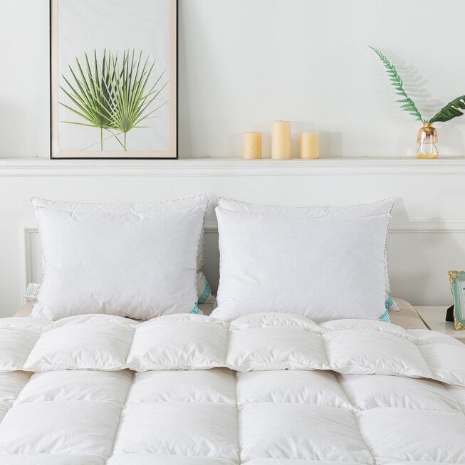 Antimicrobial Feather Pillow, Set 2 Bed Pillow, , on-hover image number 1