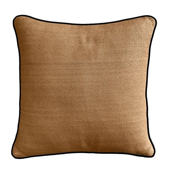 Edie @ Home Indoor/Outdoor Reversible Raffia Mitered Stripe Decorative Throw Pillow 20X20, Leaf Multi, , alternate image number null
