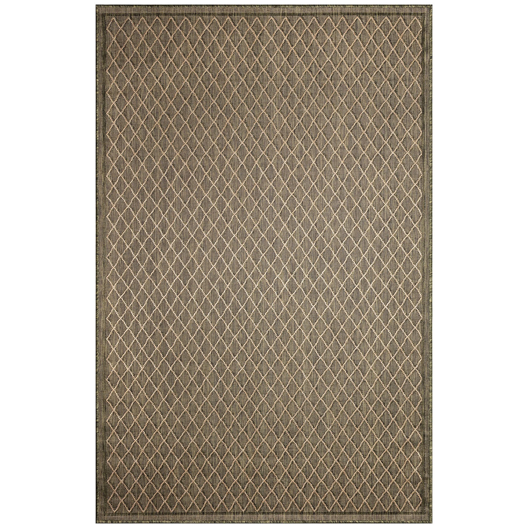 Carmel Diamonds Indoor/Outdoor Area Rug Aqua, GREEN, hi-res image number 0