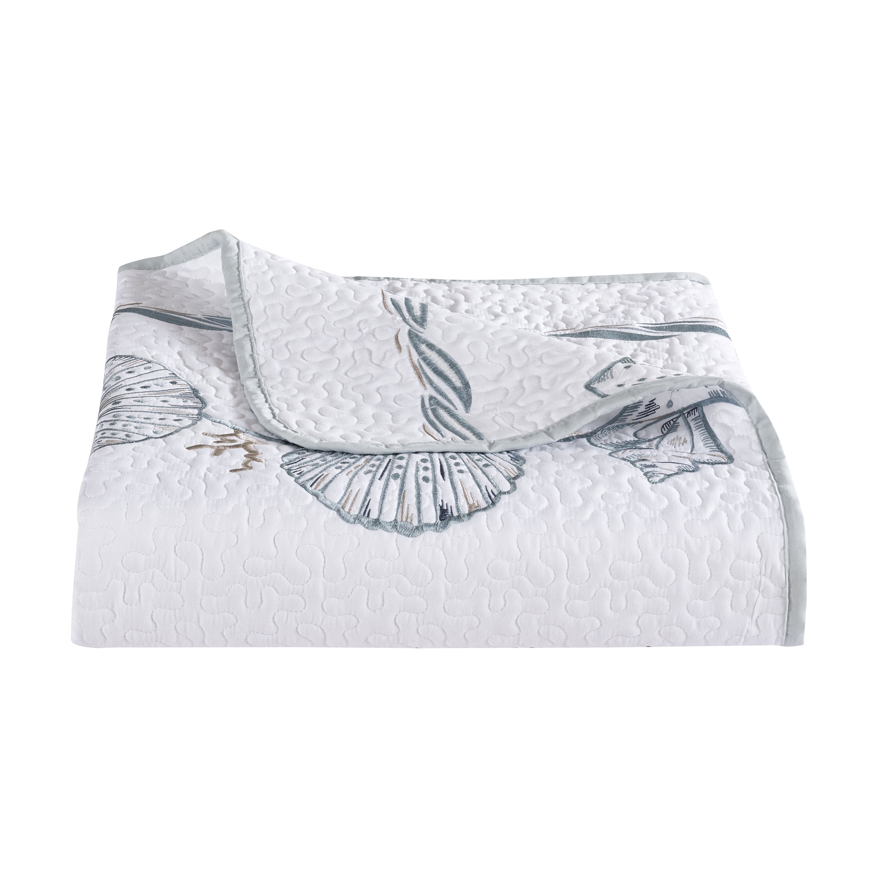 Water Front 3 Piece Quilt Set, BLUE, alternate image number 3