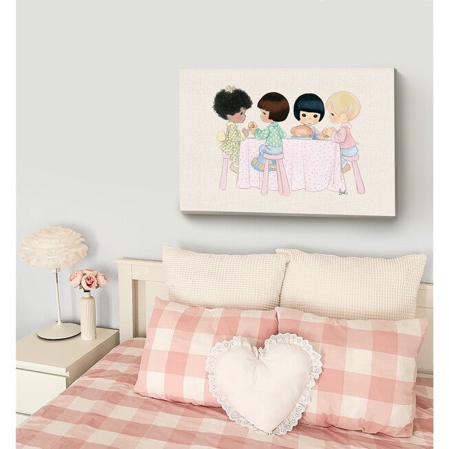 Friends Having Lunch Canvas Art, , alternate image number null