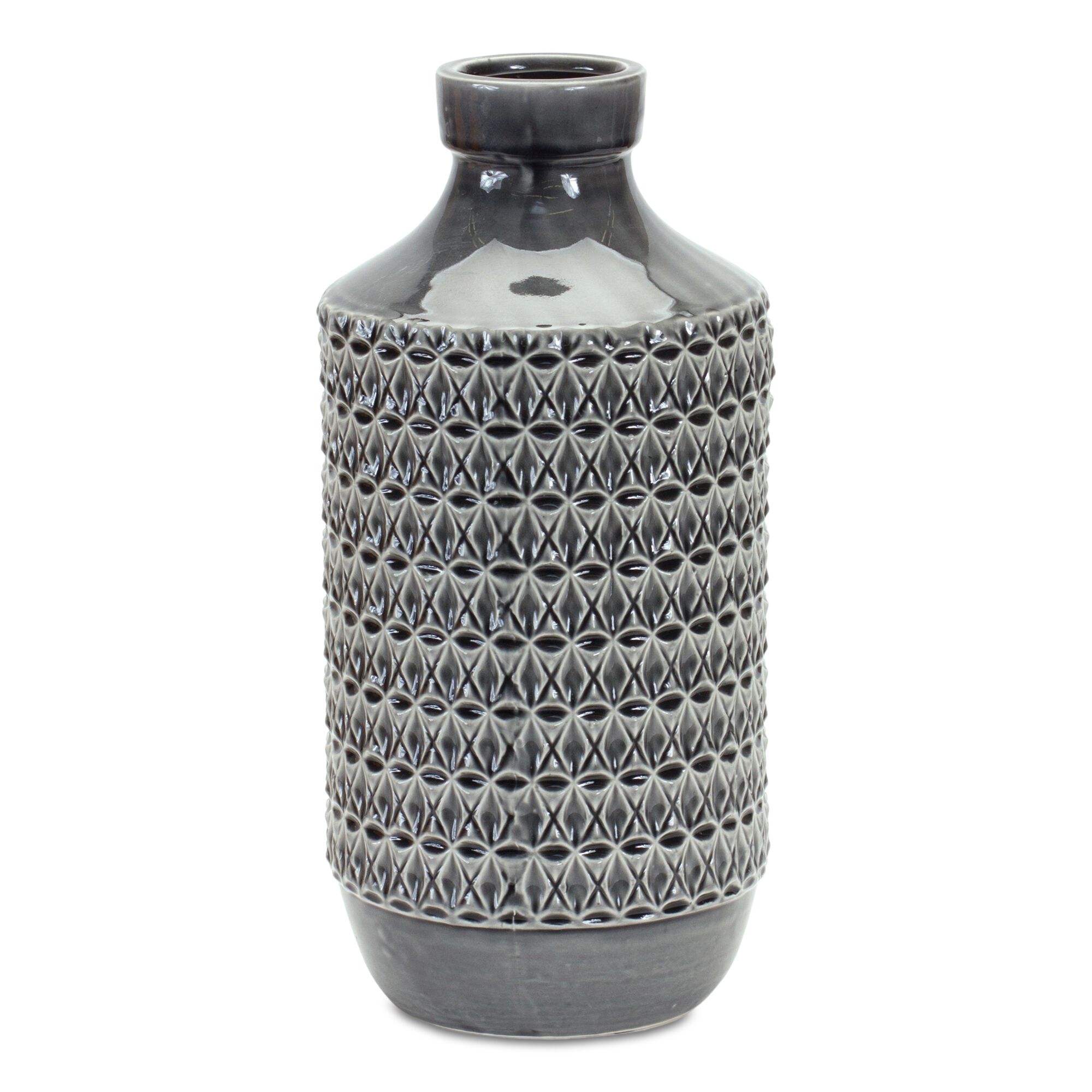 Vase 14 inchesH Terra Cotta, GREEN, hi-res image number 0