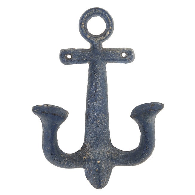 Set Of 4 Multi Colored Metal Coastal Wall Hook Wall Hook, , alternate image number null