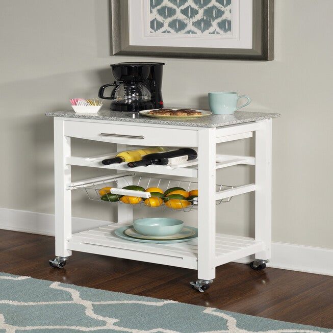 Kitchen Island Granite Top White, , alternate image number 12