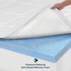 SensorPEDIC 3-Inch Majestic Gel-Infused Memory Foam Mattress Topper, , alternate image number null