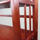 3-Shelf Folding Stackable Bookcase 27.5" Wide-Mahogany, , alternate image number null