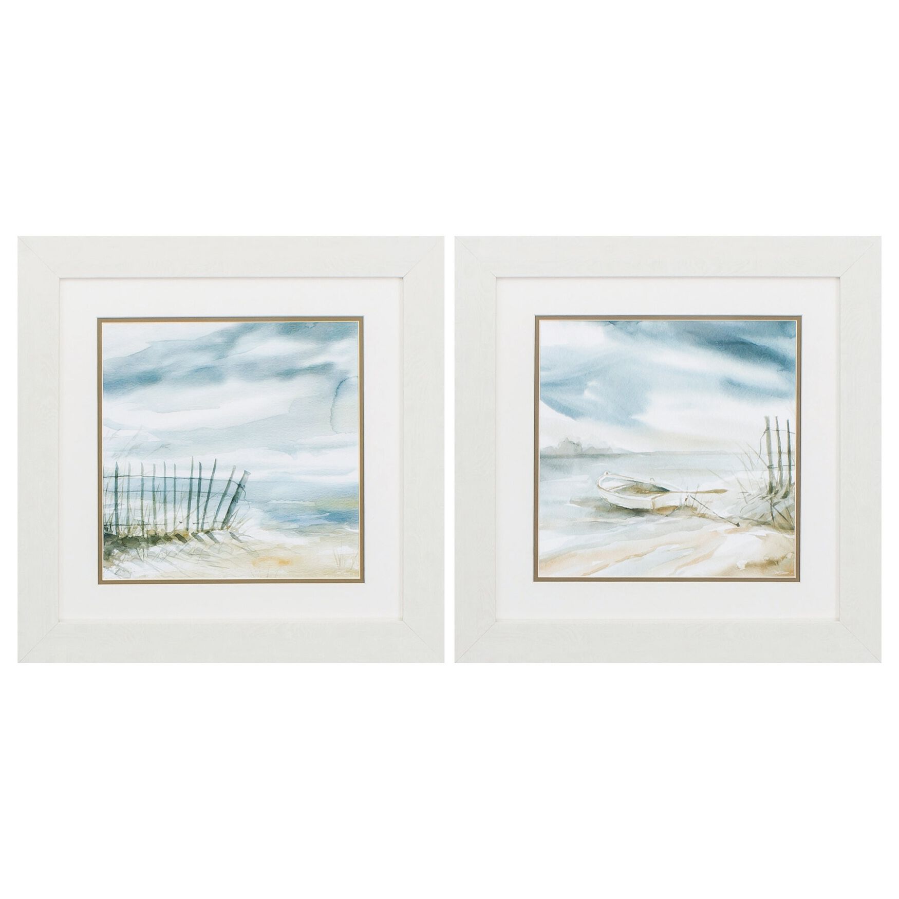 Double Matted Subtle Mist Framed Décor Set, 4435076 | Catherines