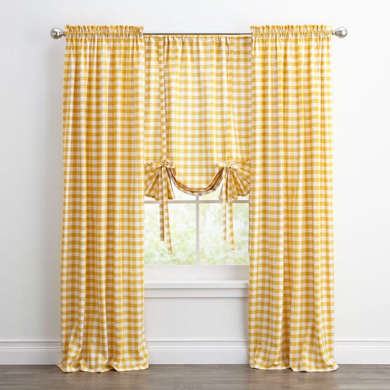 Buffalo Check Tie-Up Window Shade, , alternate image number null