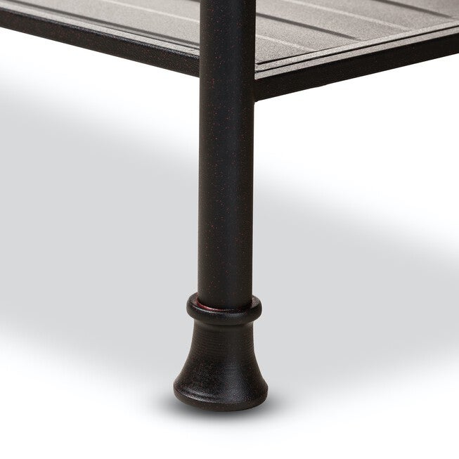 Velera Vintage Wood Metal Kitchen Storage Shelf Unit Furniture, , alternate image number null