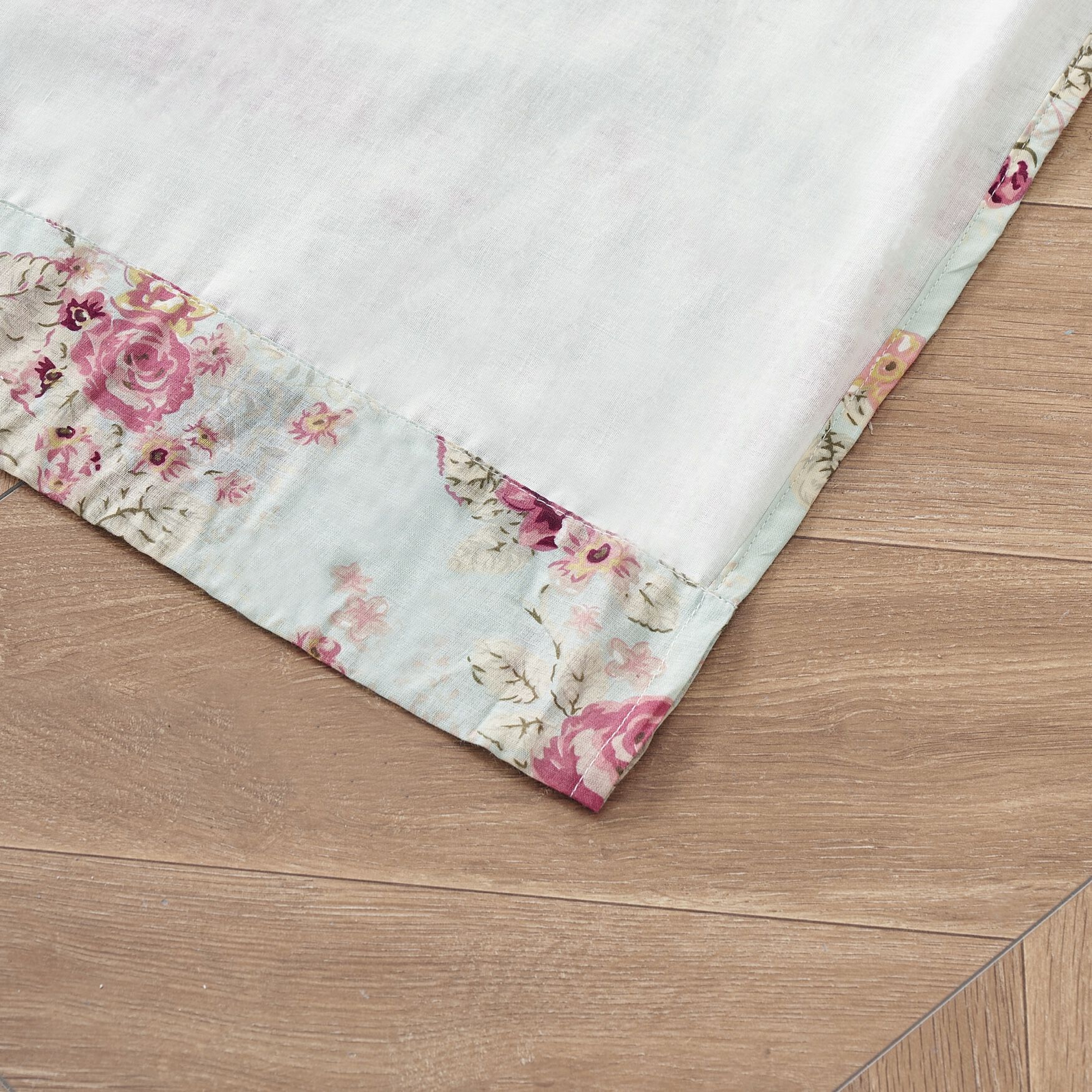 Antique Rose Window Curtain Panels, Set of 2, 84 inches, Blue, , alternate image number 6