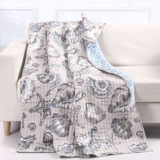 Cruz Quilted Throw Blanket, LINEN, hi-res image number null