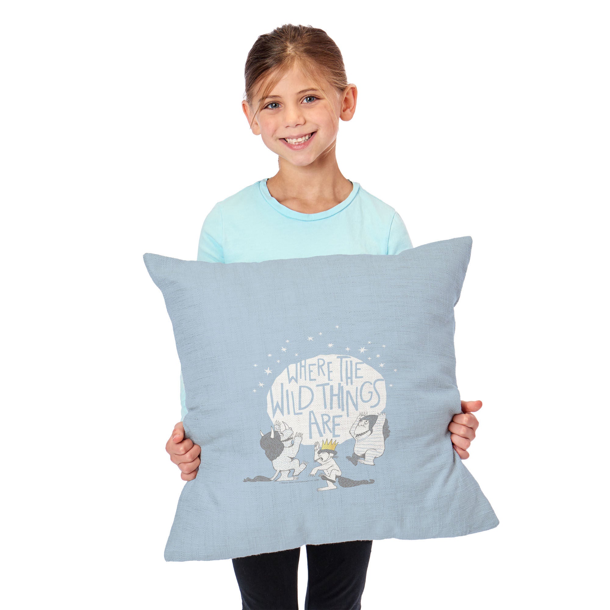 Warner Bros. Where the Wild Things Are Wild Things Throw Pillow 18X18 Inches, BLUE, alternate image number 2