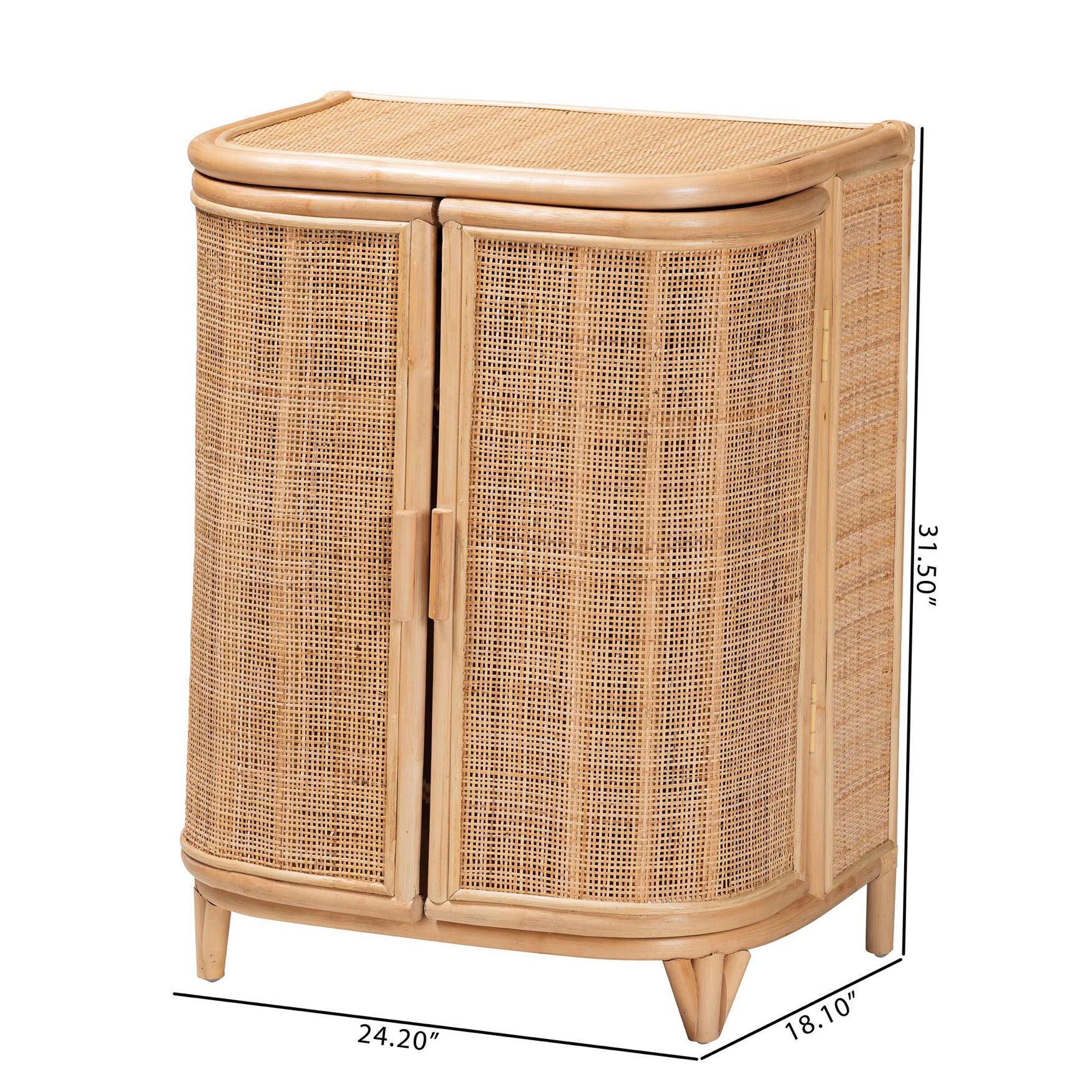 Yanka Bohemian Natural Rattan Storage Cabinet, , alternate image number 14