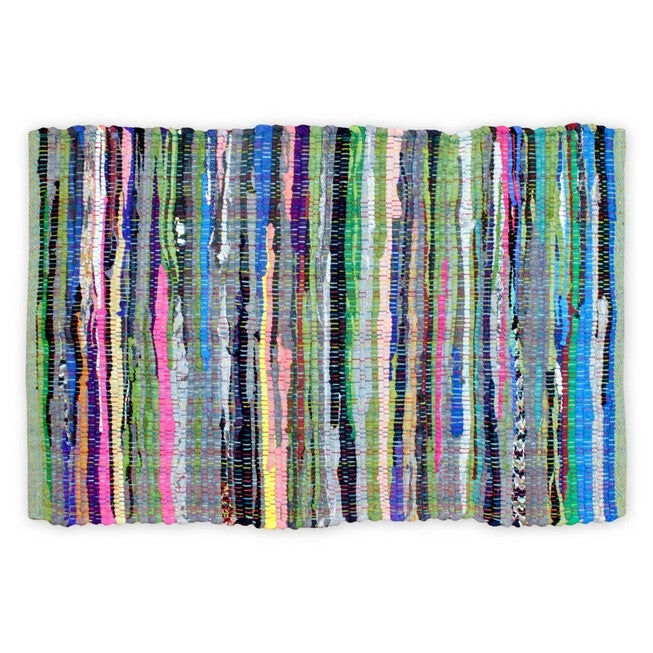 Multicolor Rag Rug 50X80 Cm Floor Coverings, MULTI, hi-res image number 0