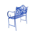 Blue Metal Traditional Bench, , on-hover image number null