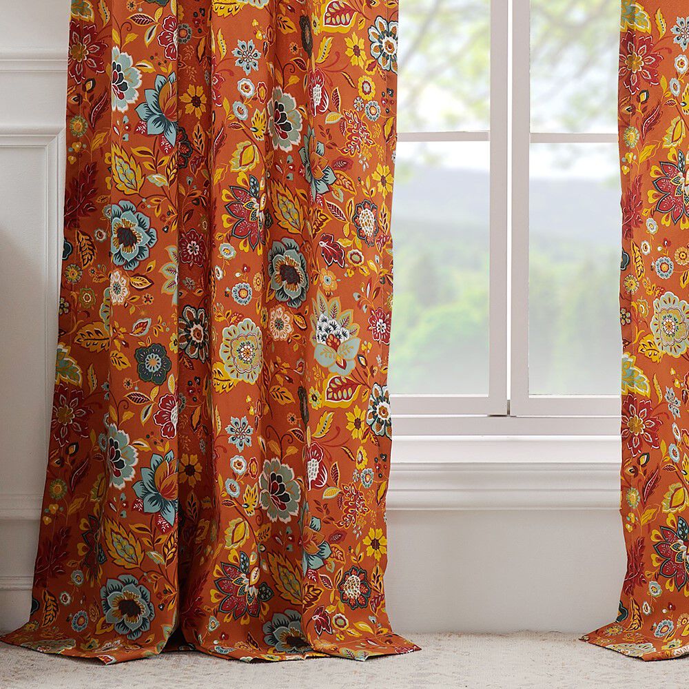 Astoria Window Curtain Panels, Set of 2, SPICE, alternate image number 3
