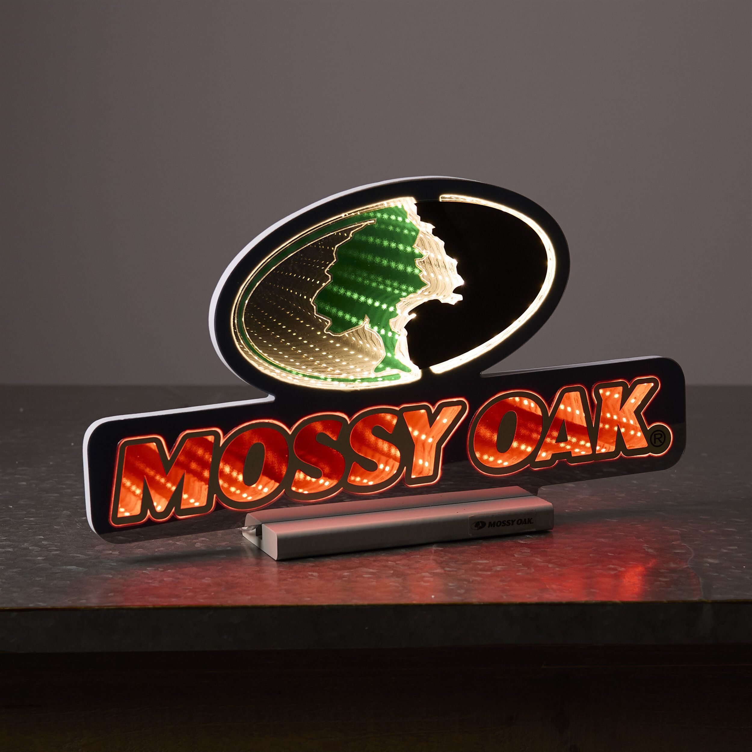 Mossy Oak Logo Ekkolight 17 inchesL, RED GREEN WHITE, alternate image number 1