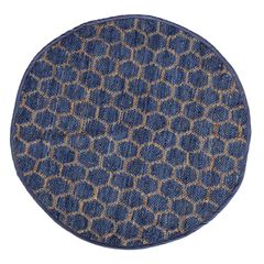 Beehive Modern Collection Area Rug Round