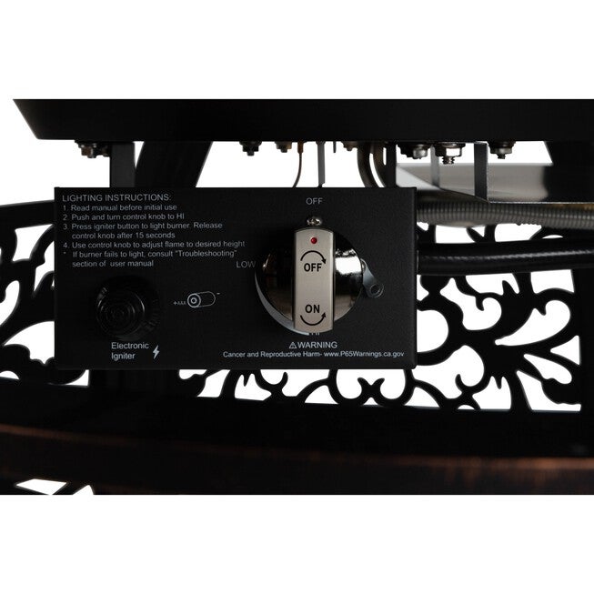 Toulon Oval Cast Aluminum LPG Fire Pit, , alternate image number 3