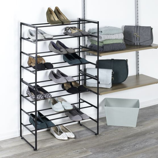 4 Tier Stackable Shelf Shoe Rack, , alternate image number null
