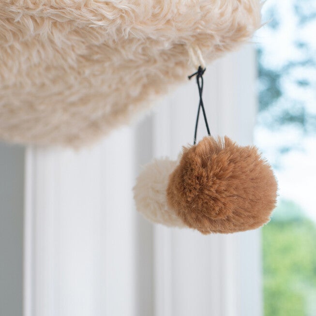 Real Wood 70 inches Ultra Thick Faux Fur Covered Cat Condo House, , alternate image number 3