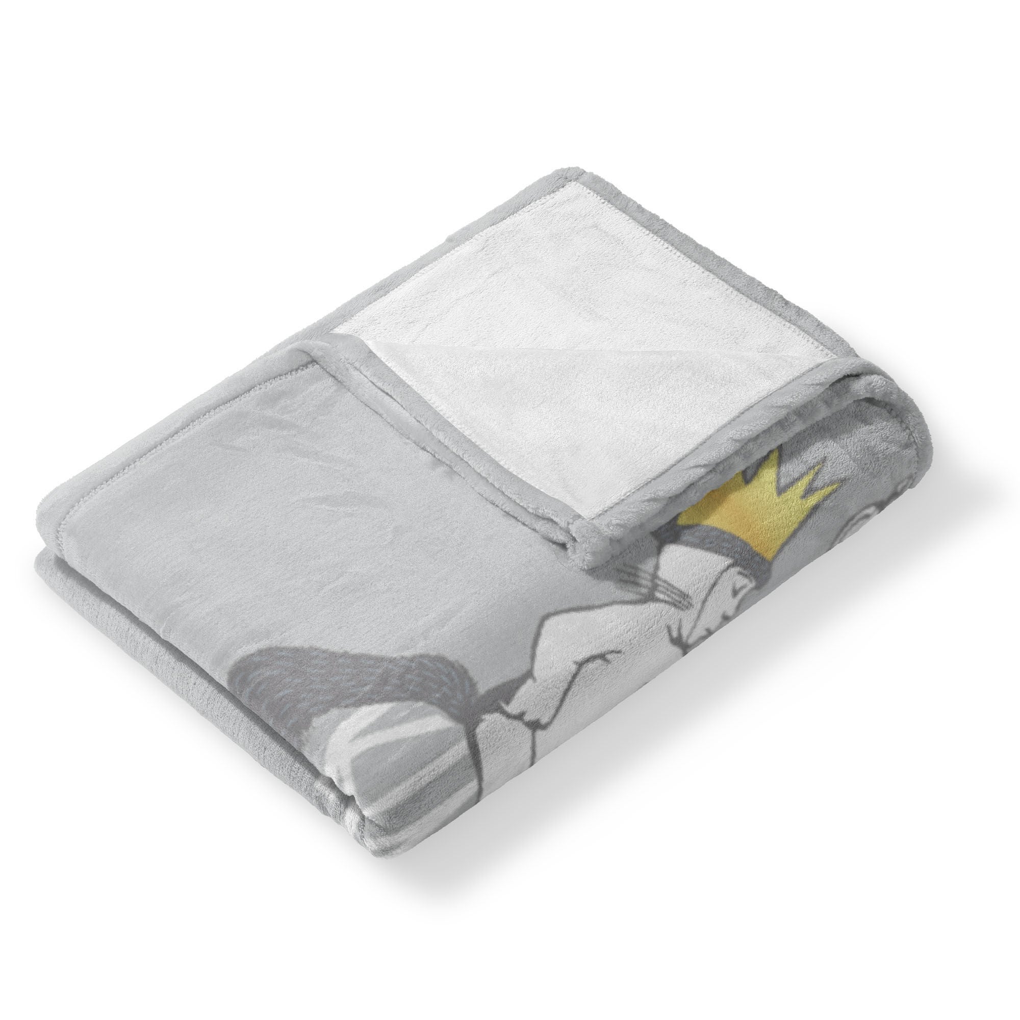 Warner Bros. Where the Wild Things Are King of All Silk Touch Throw Blanket 40x50 Inches, GRAY, alternate image number 3
