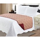 Solid Reversible Quilted Bed Runner Protector, , alternate image number null