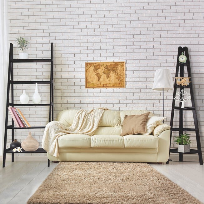 5-Shelf Corner Ladder Bookcase-Espresso, , alternate image number 5