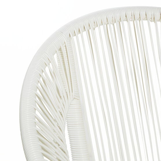 White Metal Contemporary Outdoor Chair Catherines