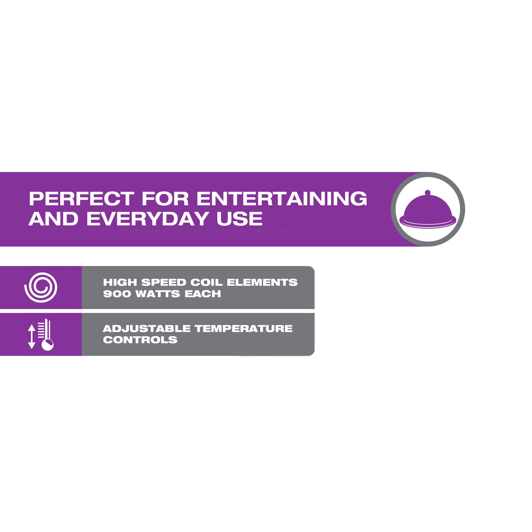 Portable Cooktop - Double Burner Black, , alternate image number 3